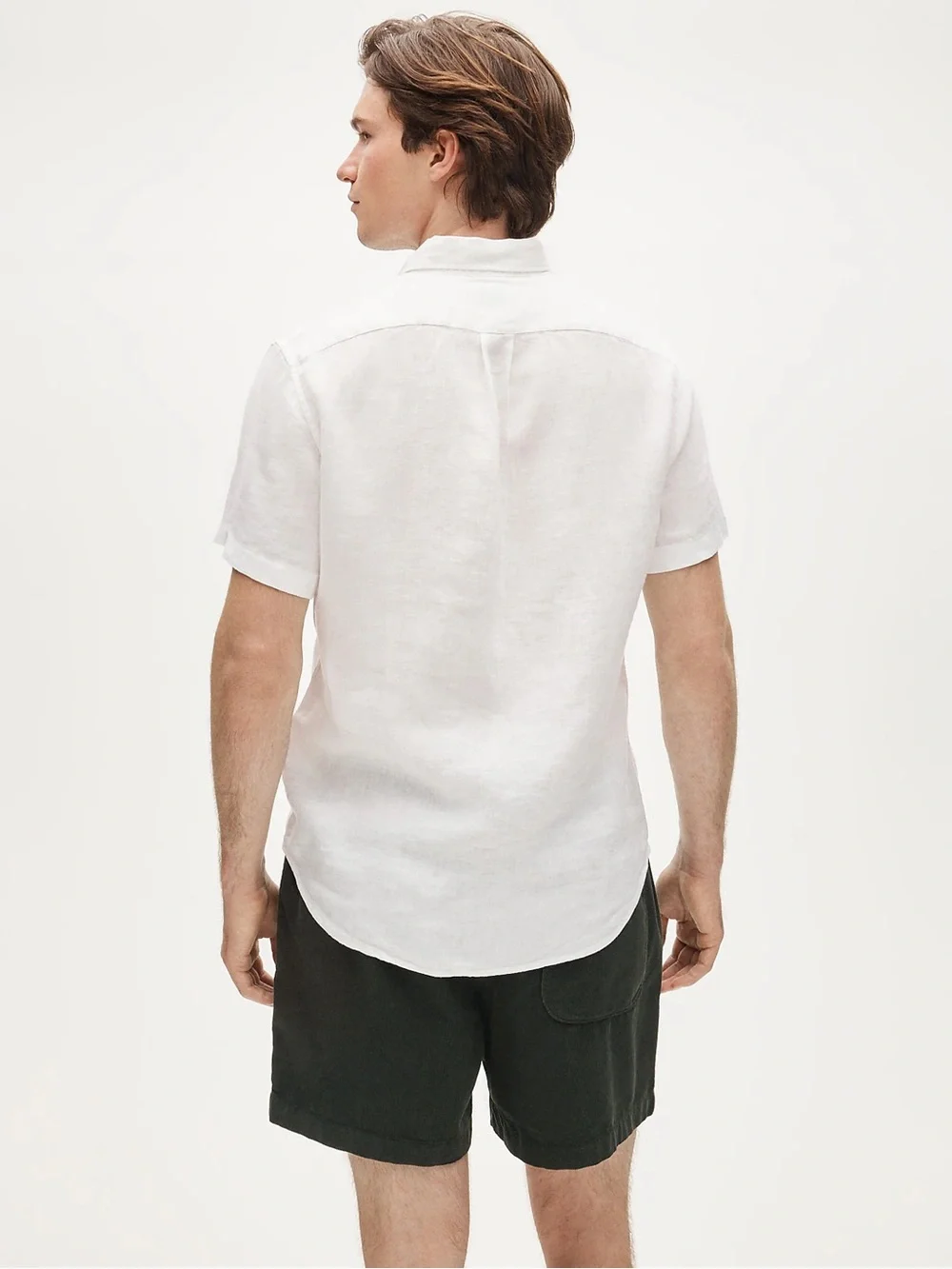 J Crew Classic Short-sleeve Baird McNutt Irish linen shirt